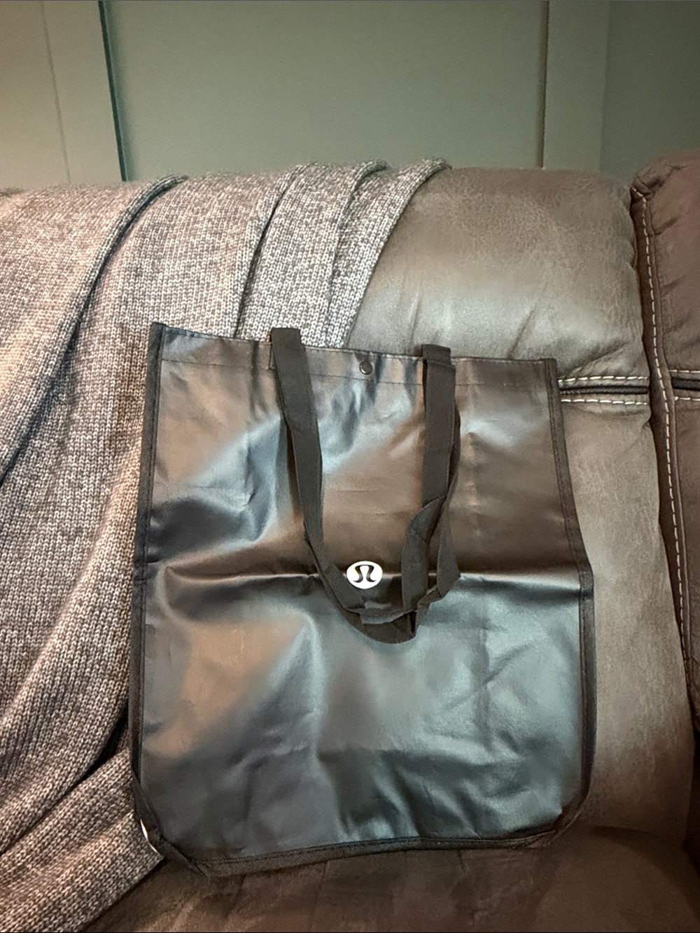 lululemon athletica Black Tote Bag with Logo